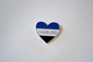 HSV Herz Blau Weiß Schwarz