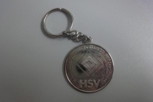Schlüsselanhänger HSV silber